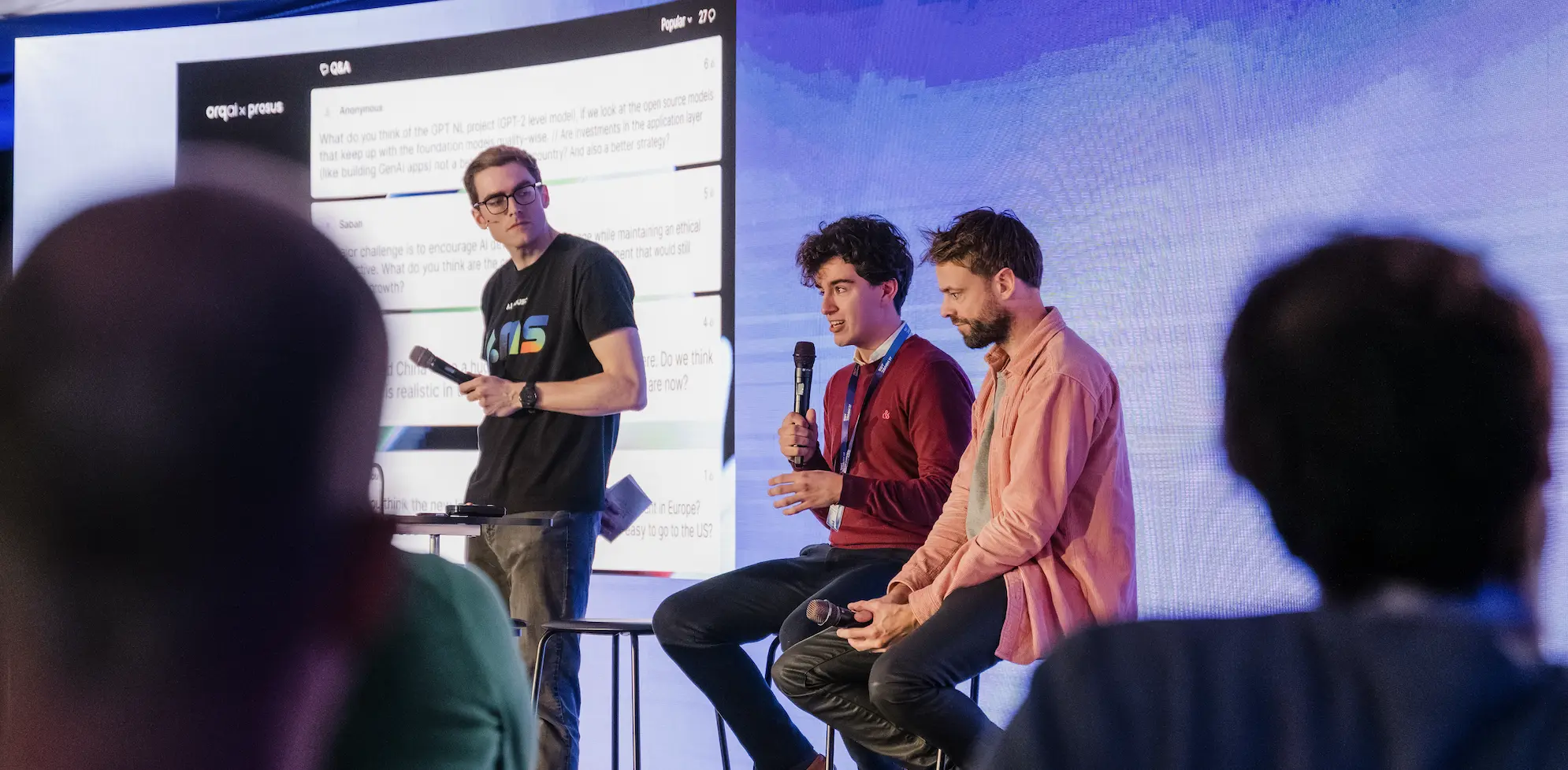 Stan speaking on an AI policy panel